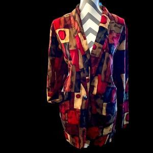 Shapes Print Blazer 